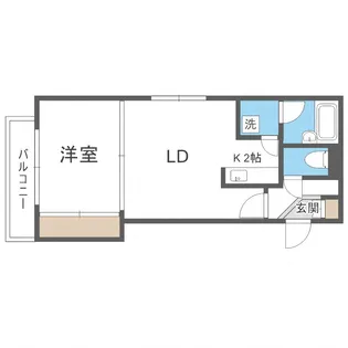 エルシティーパーク【201号室】の間取り