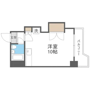 シティハイム平岸【203号室】の間取り