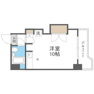 シティハイム平岸【103号室】の間取り