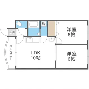 ハイムプロティア【211号室】の間取り