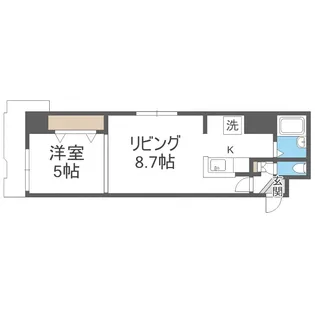 パークヒルズ平岸310【10階】の間取り