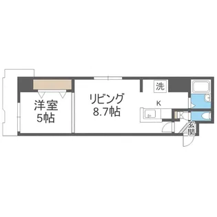 パークヒルズ平岸310【903号室】の間取り