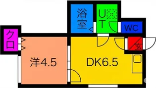 ラポール南6条【2階】の間取り