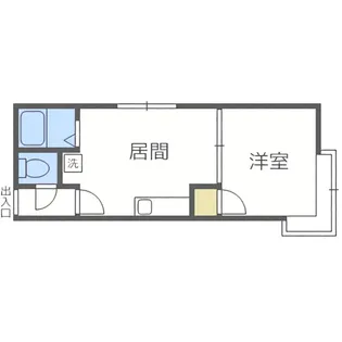 スタジオK【301号室】の間取り