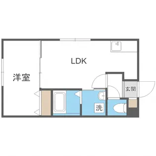 ベレール中の島【3階】の間取り