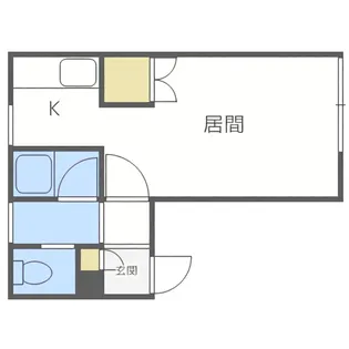 エルサーニ白石【103号室】の間取り
