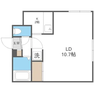 アーバンクラスタ東札幌【4階】の間取り