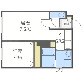 フラット裏参道3・22【4階】の間取り