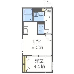 HS平岸445【3階】の間取り