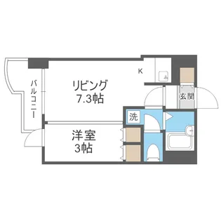 札幌ビオス館【9階】の間取り