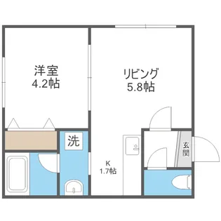 アズーリ中の島壱番館【0101号室】の間取り
