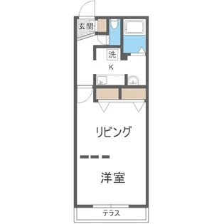 ゼスティ医大前【3階】の間取り