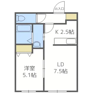 Parente Nango15(パレンテ ナンゴウ15)【4階】の間取り