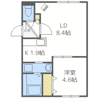 アステール【4階】の間取り