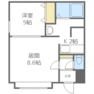 エスポアール福住【4階】の間取り