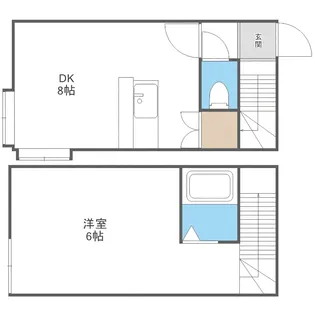 ラピス澄川【102号室】の間取り