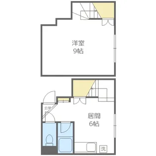 パルコート平岸411【107号室】の間取り