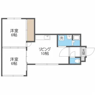 トーシンハイツ月寒【401号室】の間取り