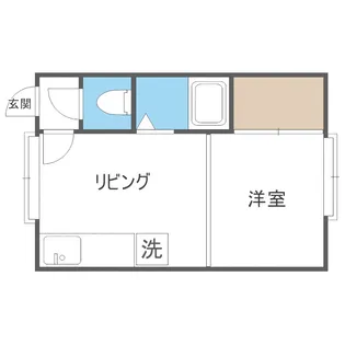 プラムコート菊水【7号室】の間取り