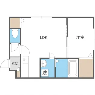 桜イーストコート月寒【4階】の間取り
