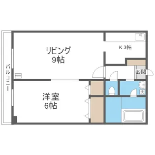 RICH 中の島・M(リッチ中の島M)【1102号室】の間取り