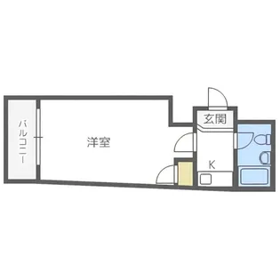 フロンティア北一条【2階】の間取り