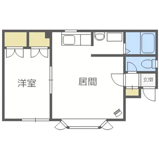 北海道札幌市白石区東札幌五条5丁目【テラスハウス】の間取り