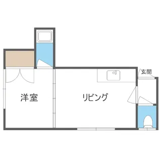 平岸パークヴィラ【201号室】の間取り
