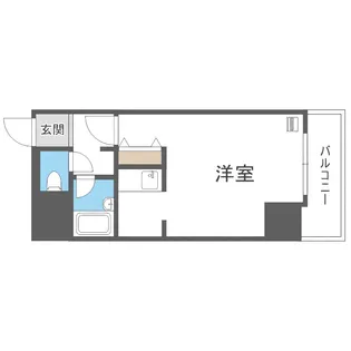 1Rの間取り画像