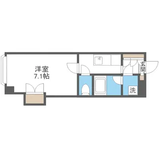 ハートランド豊平【6階】の間取り