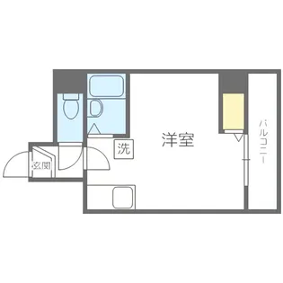 INOVE札幌中島公園【401号室】の間取り