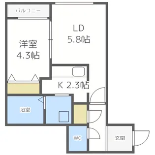 erys hiragishi(エリーズ平岸)【3階】の間取り
