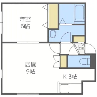 シルキー月寒東A【201号室】の間取り