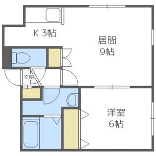 シルキー月寒東B【2階】の間取り