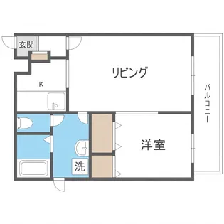 グランド・アイ美園【205号室】の間取り