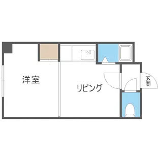 サニープレイスなかの【405号室】の間取り