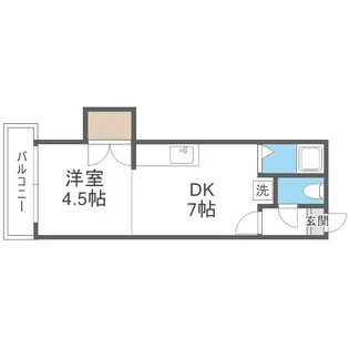 アラン札幌イースト【4階】の間取り