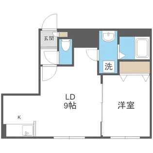 AKT月寒中央【1階】の間取り