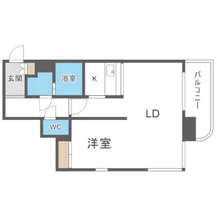 レガートタワー月寒中央【606号室】の間取り