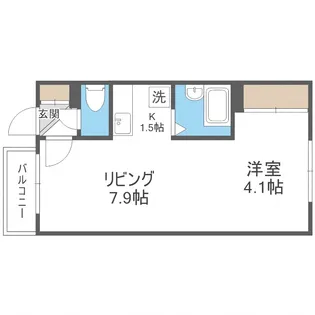 カサデューク澄川81【3階】の間取り