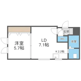エテルノ白石【205号室】の間取り
