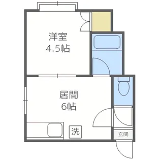 MAPLEHILLS南郷【301号室】の間取り