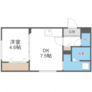 ASTER SHIROISHI(アステールシロイシ)【4階】の間取り