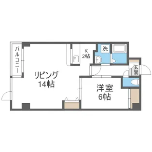 ヴィラサカエ豊平【5階】の間取り