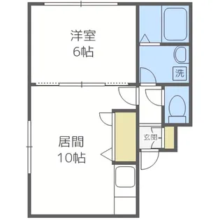 Fineness(ファイネス)豊平【402号室】の間取り