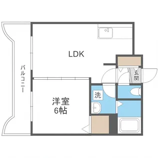 グリーンアップルII【4階】の間取り