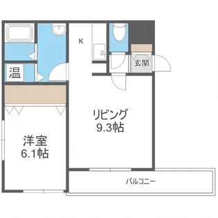 ルティーシアン17【3階】の間取り