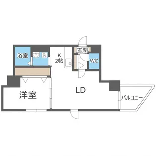 センチュリースペース中央411【2階】の間取り