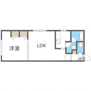 エクセルハウスサウスエイト【101号室号室】の間取り