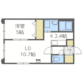 グランメール南郷通【4階】の間取り